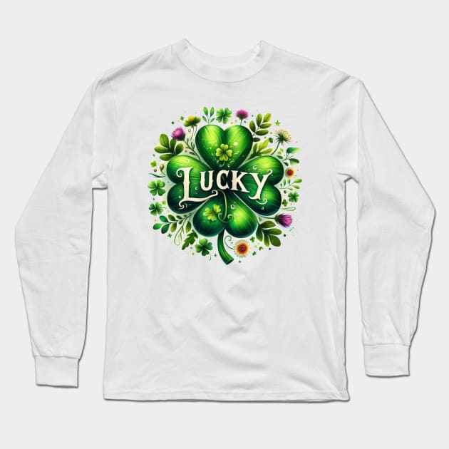 Lucky Shamrock Long Sleeve T-Shirt by Praiseworthy Essentials